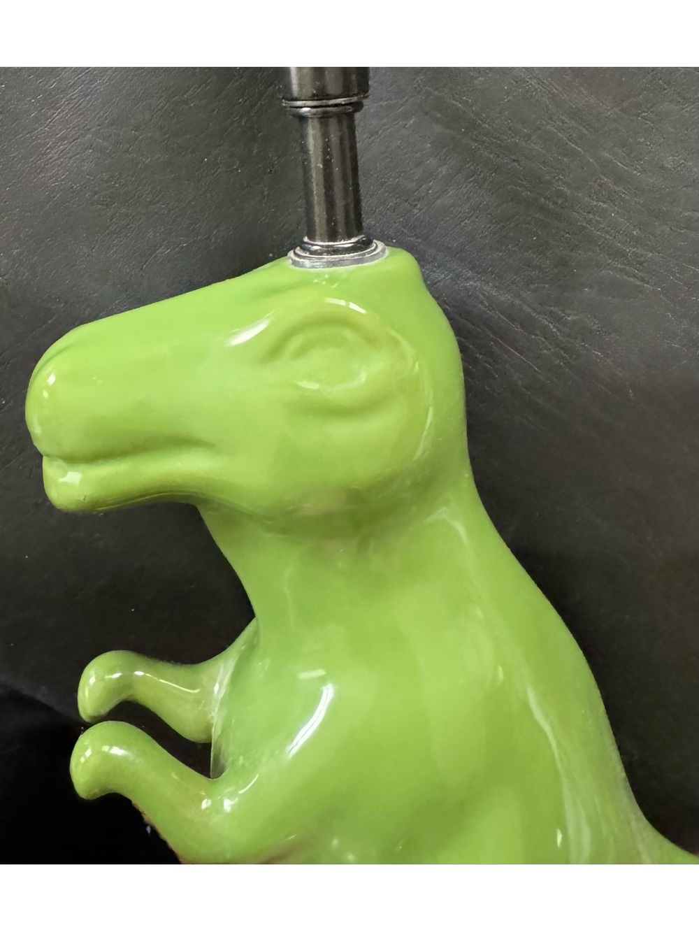 Green Ceramic Dinosaur lamp